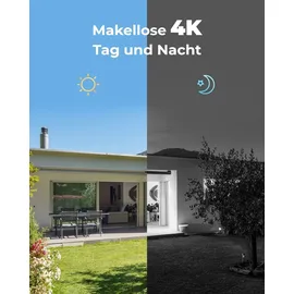 Reolink Überwachungskamera Set, Outdoor, 4X 8MP PoE Bullet Überwachungskamera+8CH 2TB HDD nvr, Personen-/Fahrzeugerkennung, 30m Nachtsicht, 24/7