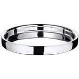 Edzard Tablett Alaska Ø 32 cm rund, Edelstahl, hochglanzpoliert,