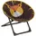 Relaxdays Campingstuhl Moonchair Braun/Gelb/Orange