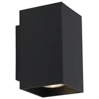 QAZQA Moderne Wandleuchte quadratisch schwarz - Sandy