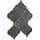 Loberon Wandornament 6er Set Halira - Handgefertigt - Kunstvolles Antik-Finish - Vintage-Eleganz - zum Ankleben - Wanddekoration - Eisen, antikschwarz