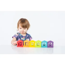 Cubika 14866 Bunte Häuser - Holzbausatz 30 Teile