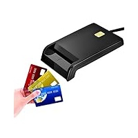 VBESTLIFE CAC - Chipkartenleser, DOD - Militär - USB - ID/IC - Bankkartenleser für DNIE, ATM, IC, ID, CAC, SIM, Chipkarte usw