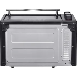 Steinborg Minibackofen 25 Liter | Pizzaofen | 3 in 1 Backofen | Backofen mit Umluft Schwarz
