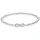 Elli Infinity Armband Weiß 925 Sterling Silber mit Kristallen von Swarovski 18 cm