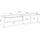 SKRAUT HOME Lowboard 207x50x37 cm Schwarz Eiche Holzwerkstoff