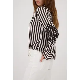 Monari Hemdbluse mit Kordelstickerei Braun 46