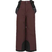 ZigZag Skihose "PROVO W-PRO", Mädchen, Gr. 104, EURO-Größen, braun (dunkelbraun), 100% Polyester, unifarben, lang, Hosen Skihose, mit 10.000 mm Wassersäule