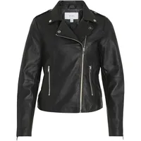 VILA Jacke in Leder-Optik Modell 'CARA', Black, M