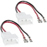 tomzz Audio 7108-000 Lautsprecheradapter (2er Set) auf DIN kompatibel mit Citroen C1 Peugeot 107 Toyota Aygo Mitsubishi ASX Space Star Outlander Pajero Armaturenbrett