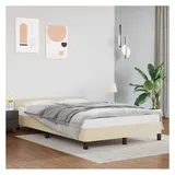 vidaXL Bettgestell 120 x 200 cm Weiß