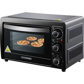 Steinborg Mini Backofen 15 Liter Schwarz
