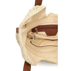 SURI FREY Marley Shopper Papierstroh Beige