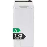 Haier Toplader Waschmaschine I Waschmaschine 40 cm breit mit 7kg Trommel, A-Effizienz, 1.400 U/Min. & Inverter-Motor I THASNQ476TM5-84 Waschmaschine schmal inkl. Wi-Fi, Dampffunktion & Mengenautomatik