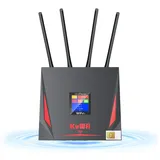 4G LTE Router SIM-Karte, Mobiler WLAN Router mit SIM-Karte, 4G Cat4 bis zu 150 Mbit/s, SIM-Karte Router, Ethernet Port, Farbdisplay, Plug & Play LTE Modemrouter, Ideal für Reisen, RV