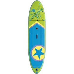 Chiemsee SUP-Set inkl. Board, Paddel, Pumpe, Leash & Rucksack (grün/blau)