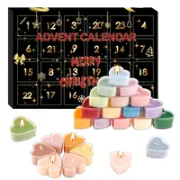 Duftkerzen Adventskalender 2024, 24 Tages Weihnachts Countdown Kalender Mit Duftkerzen Weihnachts AdventskalenderSet Für Damen Und Herren