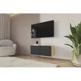 altdecor NOA-2 Lowboard 100 cm x 40 cm x 40 cm Schwarz Holz