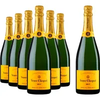 Weinpaket - Champagner Veuve Clicquot - Brut Carte Jaune 6 Fl. + 1 Fl.   Gratis