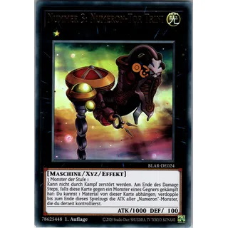 Nummer 3: Numeron-Tor Trini - BLAR-DE024 - Ultra Rare - 1. Auflage - Deutsch - Yugioh - Battles of Legend: Armageddon - mit RC-Fieldcenter
