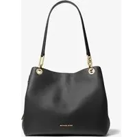Michael Kors Shopper - Kensington Large Aus Gekrispeltem Leder Schwarz - für Damen
