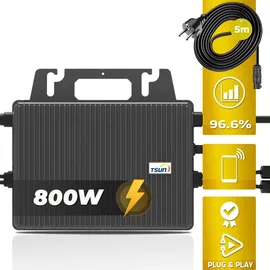 sunniva Balkonkraftwerk Full Black Bifazial 3000 W inkl. 6,03 kWh Speicher + 6 x 500 W Glas-Bifacial Module
