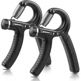 niyikow 2er Set Handtrainer Unterarmtrainer, Einstellbarer Widerstand 10-60kg, Grip Trainer, Fingertrainer, Hand Unterarm Trainingsgerät, Für Sportler und Wiederherstellung der Hand