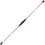 MSports® Swingstick Schwingstab 160 cm – Fitness Swingstick aus Fiberglas für Ganzkörpertraining in Rot oder Blau Swing Stick rot