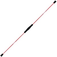 MSports® Swingstick Schwingstab 160 cm – Fitness Swingstick aus Fiberglas für Ganzkörpertraining in Rot oder Blau Swing Stick rot