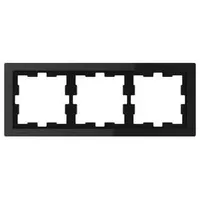 Merten Rahmen 3fach, Onyxschwarz