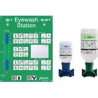 Plum Augennotfallstation 1x200 ml pH Neutral,1x0,5l Augenspülung PLUM...