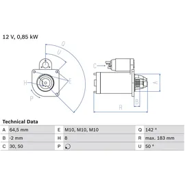 Bosch Starter 0 986 022 810