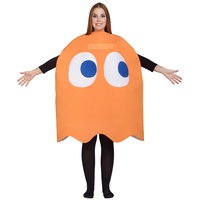 Funidelia | Pac-Man Clyde Kostüm 100% OFFIZIELLE für Herren und Damen Größe Einheitsgröße Games, 80er Jahre, Arcade - Farben: Orange, Zubehör für Kostüm - Lustige Kostüme für deine Partys