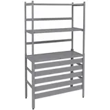 Proregal Verkleidung für Klimaanlage Wärmetauscher HxBxT 163x90x38cm Abdeckung Schutzgitter Regal Grau