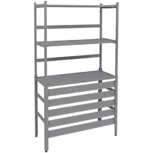 Proregal Verkleidung für Klimaanlage Wärmetauscher HxBxT 163x90x38cm Abdeckung Schutzgitter Regal Grau