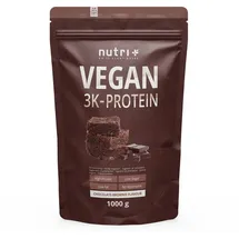 Nutri + Vegan 3K Protein Schoko-Brownie Pulver 1000 g