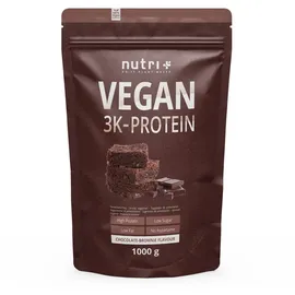 Nutri + Vegan 3K Protein Schoko-Brownie Pulver 1000 g