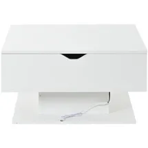 Okwish Weiß Spanplatte 80 x 75 x 40 cm