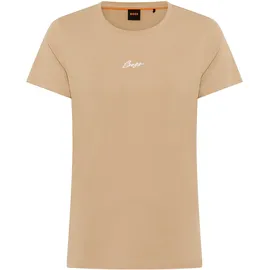Boss T-Shirt BOSS ORANGE "Elove Embro Premium Damenmode", Damen, Gr. XL (42), rust, copper 222, Single Jersey, Obermaterial: 100% Baumwolle, unifarben, schmal normal, Rundhals, Shirts T-Shirt, mit Rundhals, Slim Fit