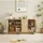 Okwish Sideboard 160 x 80 x 40 cm Braun