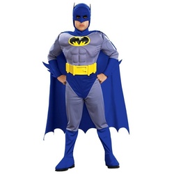 Rubie ́s Kostüm Batman Deluxe, Original lizenziertes Kostüm aus den DC Comics ‚Batman: The Brave and blau 140