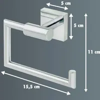 Primaster Toilettenpapierhalter Edelstahl verchromt Classic Cube