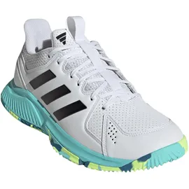 adidas Court Flight Damen Handballschuhe weiß, Größe 38 2⁄3