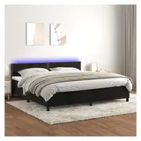 vidaXL Boxspringbett 200 x 200 cm Schwarz