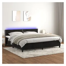 vidaXL Boxspringbett 200 x 200 cm Schwarz