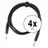 Pronomic Stage BOXJ1-2.5 Boxenkabel Klinke 2,5 m - 4x Set