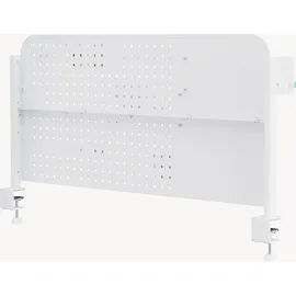[en.casa] Schreibtisch-Organizer Sauda 114x68 cm Weiß/Blau