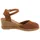 Verbenas Slingpumps VERBENAS, Damen, Gr. 41, mokka, Veloursleder, unifarben, Schuhe Slingpumps, Keilsandalette, Sommerschuh, Urlaubsschuh mit Bastbesatz