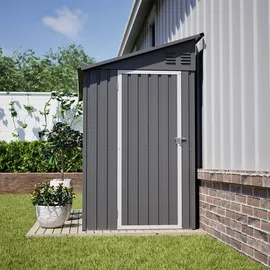 rolipo Gerätehaus 1,24 x 1,92 m Grau