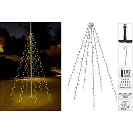 self import agencies LED-Vorhang Lichterkette spritzwassergeschützt 5 m Schwarz